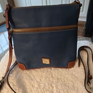 Dooney & Bourke Blue and Brown Crossbody Bag